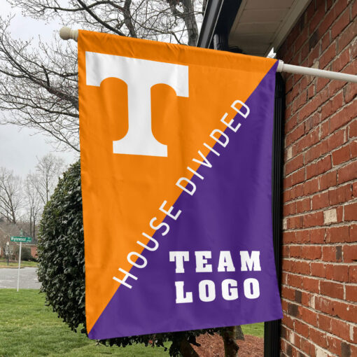 Volunteers vs Custom Team House Divided Flag, Personalized Split Flag