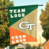 Yellow Jackets vs Custom Team House Divided Flag, Custom College Flag