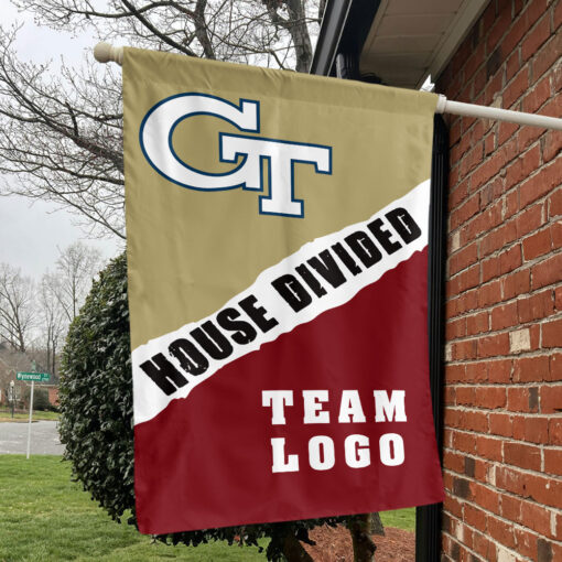 Yellow Jackets vs Custom Team House Divided Flag, Custom House Flag