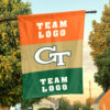 Yellow Jackets vs Custom Team House Divided Flag, Custom NCAA Flag