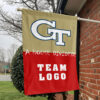 Yellow Jackets vs Custom Team House Divided Flag, Custom Rivalry Flag