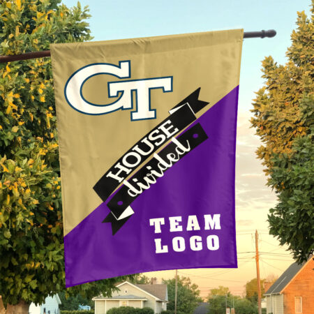 Yellow Jackets vs Custom Team House Divided Flag, Custom Team Flag
