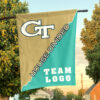 Yellow Jackets vs Custom Team House Divided Flag, NCAA Split Flag