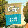 Yellow Jackets vs Custom Team House Divided Flag, NCAA Two Team Flag