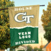 Yellow Jackets vs Custom Team House Divided Flag, Personalized College Flag