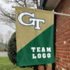 Yellow Jackets vs Custom Team House Divided Flag, Personalized Split Flag