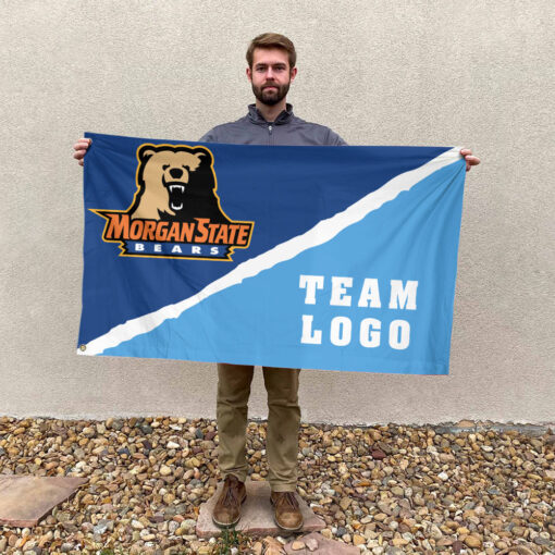 Bears vs Custom Team House Divided Flag, Custom College Flag