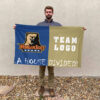 Bears vs Custom Team House Divided Flag, Custom House Flag