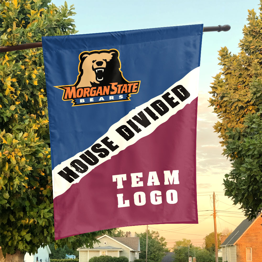 Bears vs Custom Team House Divided Flag, Custom Rivalry Flag Bears vs Custom Team House Divided Flag, Custom Rivalry Flag