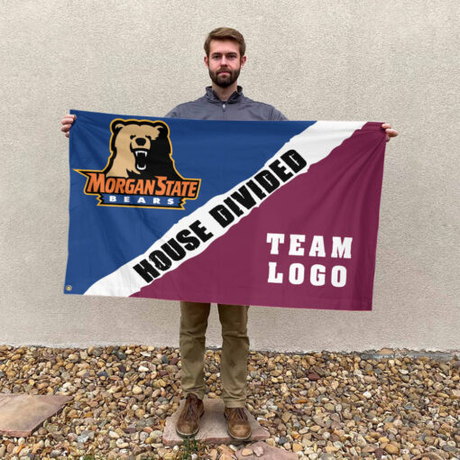 Bears vs Custom Team House Divided Flag, Custom Rivalry Flag Bears vs Custom Team House Divided Flag, Custom Rivalry Flag