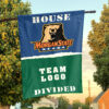 Bears vs Custom Team House Divided Flag, NCAA College Flag