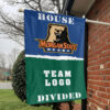 Bears vs Custom Team House Divided Flag, NCAA College Flag 1 Bears vs Custom Team House Divided Flag, NCAA College Flag