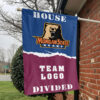 Bears vs Custom Team House Divided Flag, NCAA House Flag 1 Bears vs Custom Team House Divided Flag, NCAA House Flag