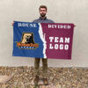 Bears vs Custom Team House Divided Flag, NCAA House Flag 2 Bears vs Custom Team House Divided Flag, NCAA House Flag