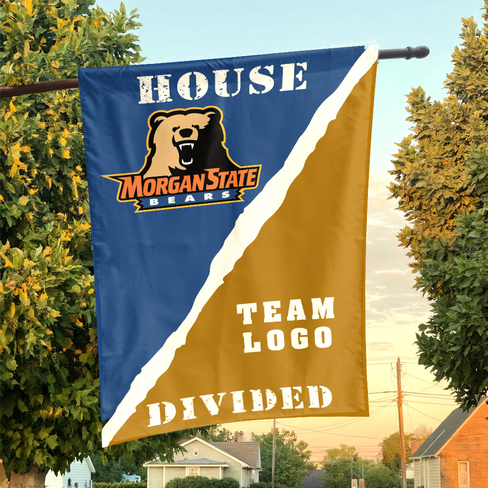 Bears vs Custom Team House Divided Flag, NCAA Rivalry Flag Bears vs Custom Team House Divided Flag, NCAA Rivalry Flag