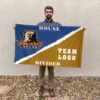 Bears vs Custom Team House Divided Flag, NCAA Rivalry Flag 2 Bears vs Custom Team House Divided Flag, NCAA Rivalry Flag