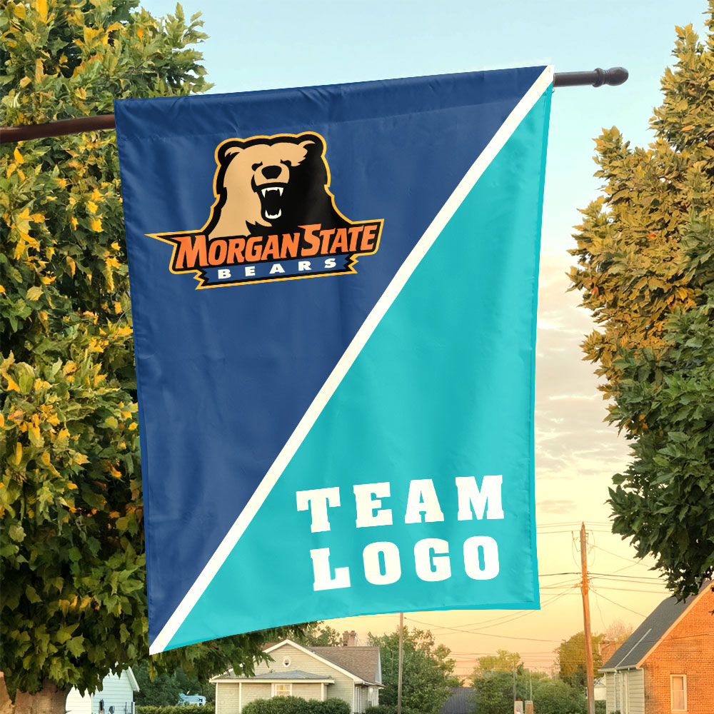 Bears vs Custom Team House Divided Flag, NCAA Split Flag Bears vs Custom Team House Divided Flag, NCAA Split Flag