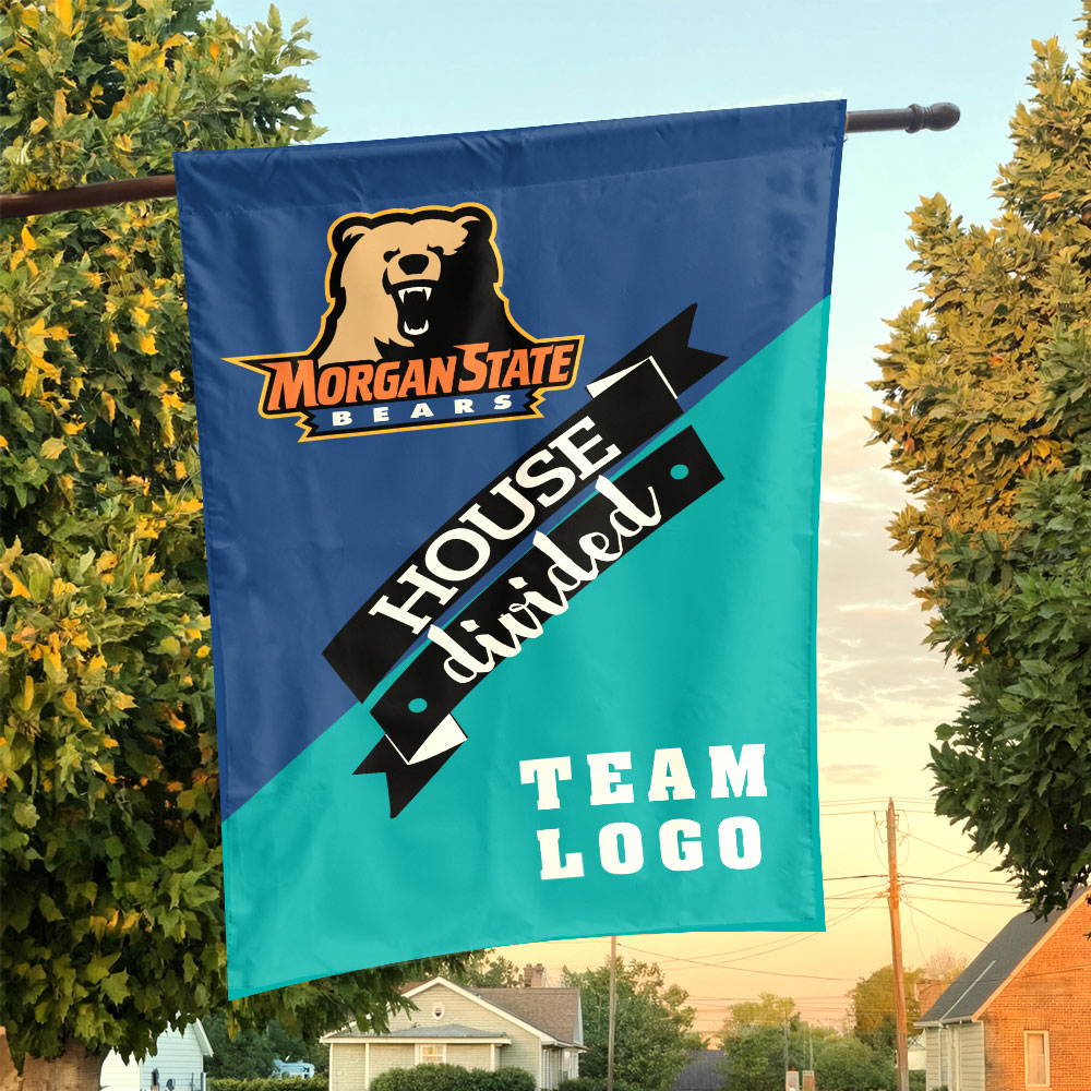 Bears vs Custom Team House Divided Flag, NCAA Team Flag Bears vs Custom Team House Divided Flag, NCAA Team Flag