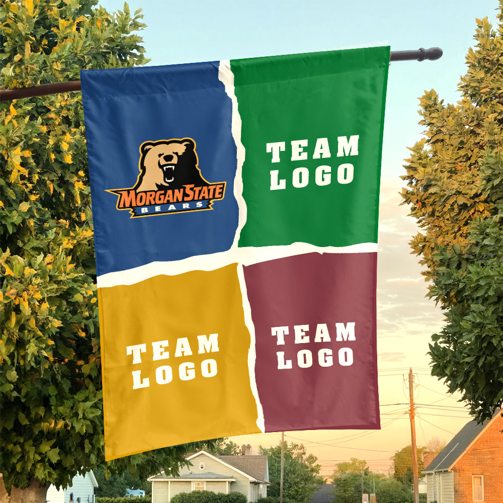 Bears vs Custom Team House Divided Flag, NCAA Two Team Flag Bears vs Custom Team House Divided Flag, NCAA Two Team Flag