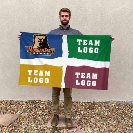 Bears vs Custom Team House Divided Flag, NCAA Two Team Flag Bears vs Custom Team House Divided Flag, NCAA Two Team Flag