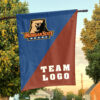 Bears vs Custom Team House Divided Flag, Personalized College Flag