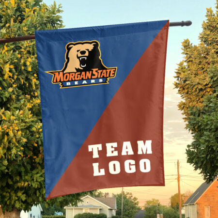 Bears vs Custom Team House Divided Flag, Personalized College Flag