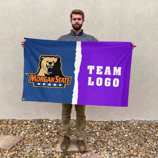 Bears vs Custom Team House Divided Flag, Personalized NCAA Flag Bears vs Custom Team House Divided Flag, Personalized NCAA Flag