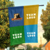 Bears vs Custom Team House Divided Flag, Personalized Spirit Flag