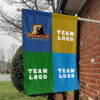 Bears vs Custom Team House Divided Flag, Personalized Spirit Flag 1 Bears vs Custom Team House Divided Flag, Personalized Spirit Flag