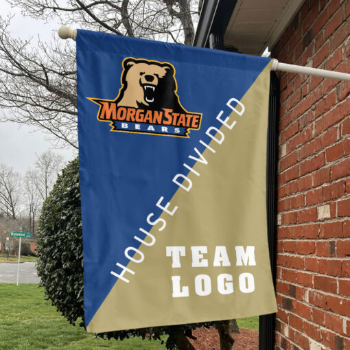 Bears vs Custom Team House Divided Flag, Personalized Split Flag Bears vs Custom Team House Divided Flag, Personalized Split Flag
