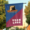 Bears vs Custom Team House Divided Flag, Personalized Team Flag