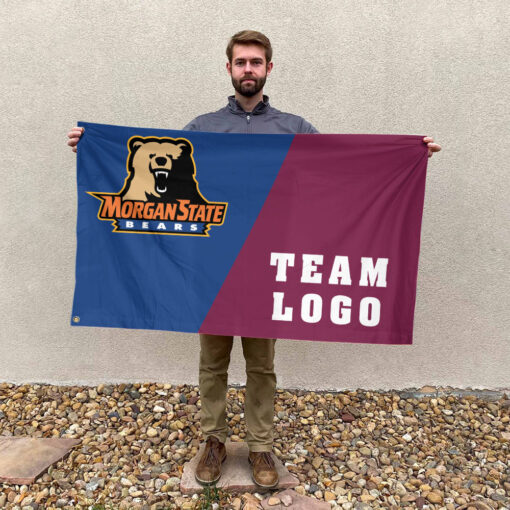 Bears vs Custom Team House Divided Flag, Personalized Team Flag Bears vs Custom Team House Divided Flag, Personalized Team Flag