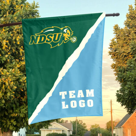 Bison vs Custom Team House Divided Flag, Custom College Flag