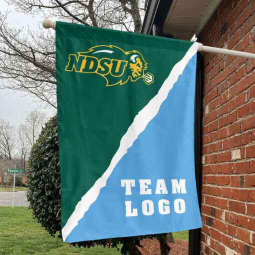 Bison vs Custom Team House Divided Flag, Custom College Flag Bison vs Custom Team House Divided Flag, Custom College Flag
