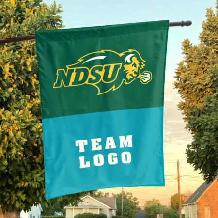 Bison vs Custom Team House Divided Flag, Custom NCAA Flag