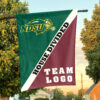 Bison vs Custom Team House Divided Flag, Custom Split Flag