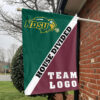 Bison vs Custom Team House Divided Flag, Custom Split Flag