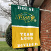 Bison vs Custom Team House Divided Flag, NCAA College Flag