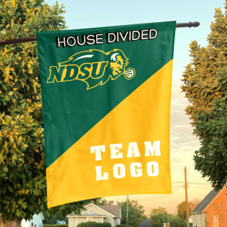 Bison vs Custom Team House Divided Flag, NCAA Custom Flag
