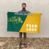 Bison vs Custom Team House Divided Flag, NCAA Custom Flag