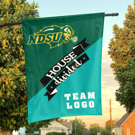 Bison vs Custom Team House Divided Flag, NCAA Team Flag