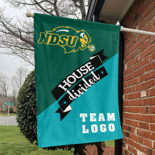 Bison vs Custom Team House Divided Flag, NCAA Team Flag