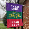 Bison vs Custom Team House Divided Flag, NCAA Two Team Flag