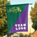 Bison vs Custom Team House Divided Flag, Personalized College Flag