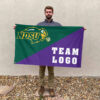 Bison vs Custom Team House Divided Flag, Personalized College Flag