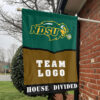 Bison vs Custom Team House Divided Flag, Personalized House Flag