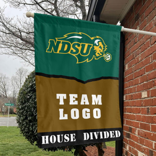 Bison vs Custom Team House Divided Flag, Personalized House Flag