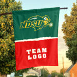 Bison vs Custom Team House Divided Flag, Personalized NCAA Flag