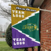Bison vs Custom Team House Divided Flag, Personalized Spirit Flag