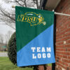 Bison vs Custom Team House Divided Flag, Personalized Team Flag